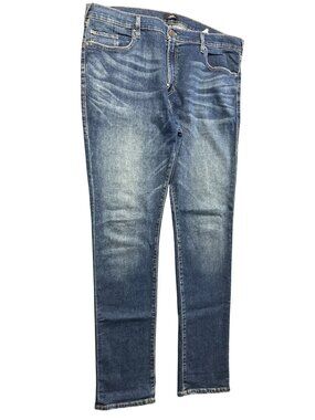 True Religion Rocco Mens Relaxed Skinny Jeans Size 40 x 34 .5 Blue Denim Cotton